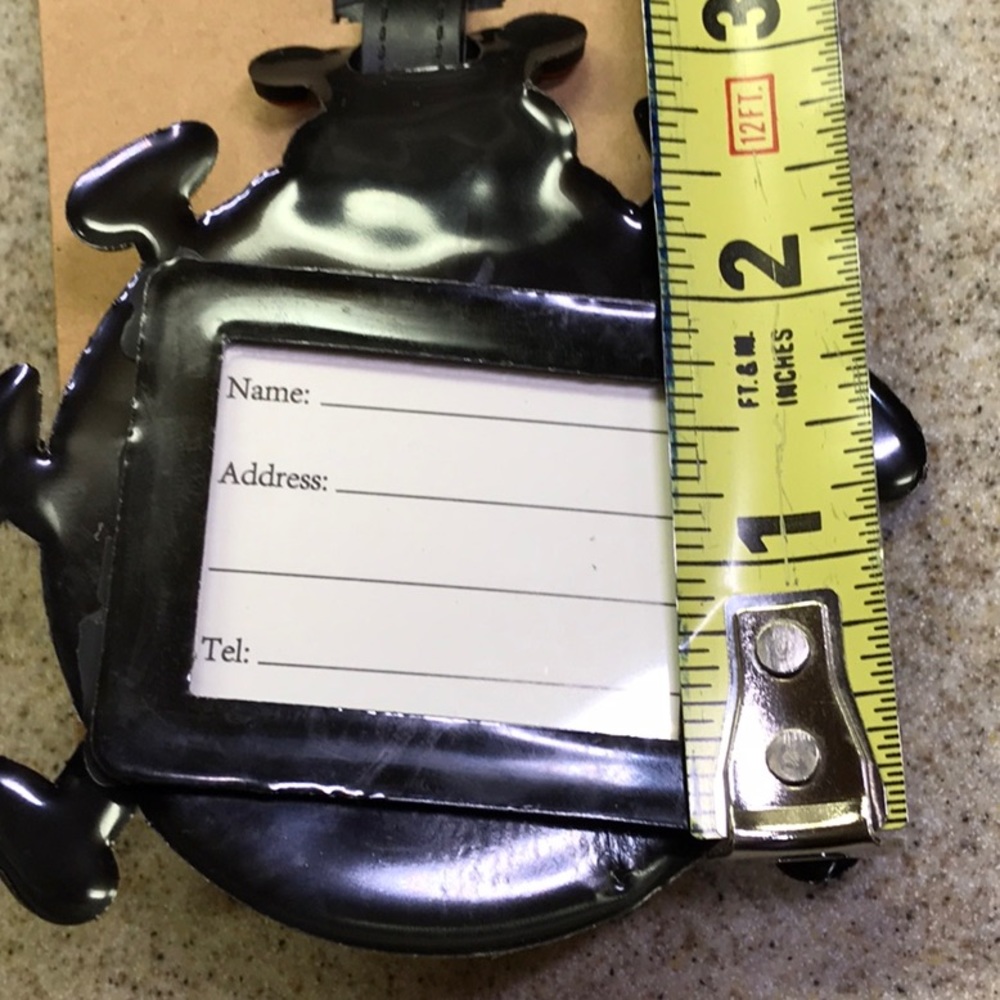 One Lady Bug Luggage Tag RED BROWN GREEN BLACK - Picture 4 of 5